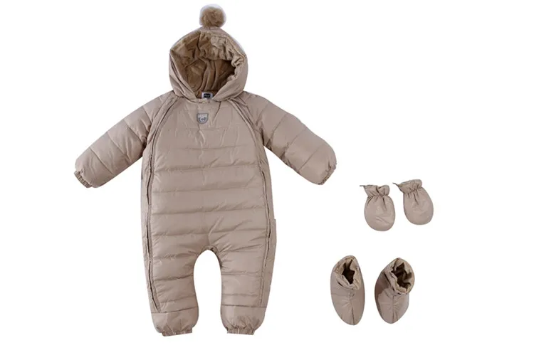 Новинка, костюм для новорожденных мальчиков и девочек, меховой комбинезон, верхняя куртка, пальто, зимний теплый детский комбинезон