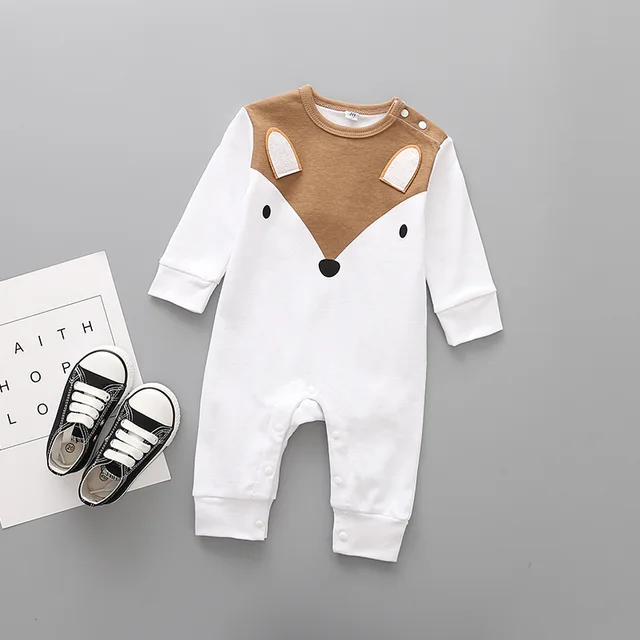 2018 Cute animals Spring Baby romper newborn baby clothes Kids long sleeve underwear cotton boys Clothes Baby girls romper - Image 3