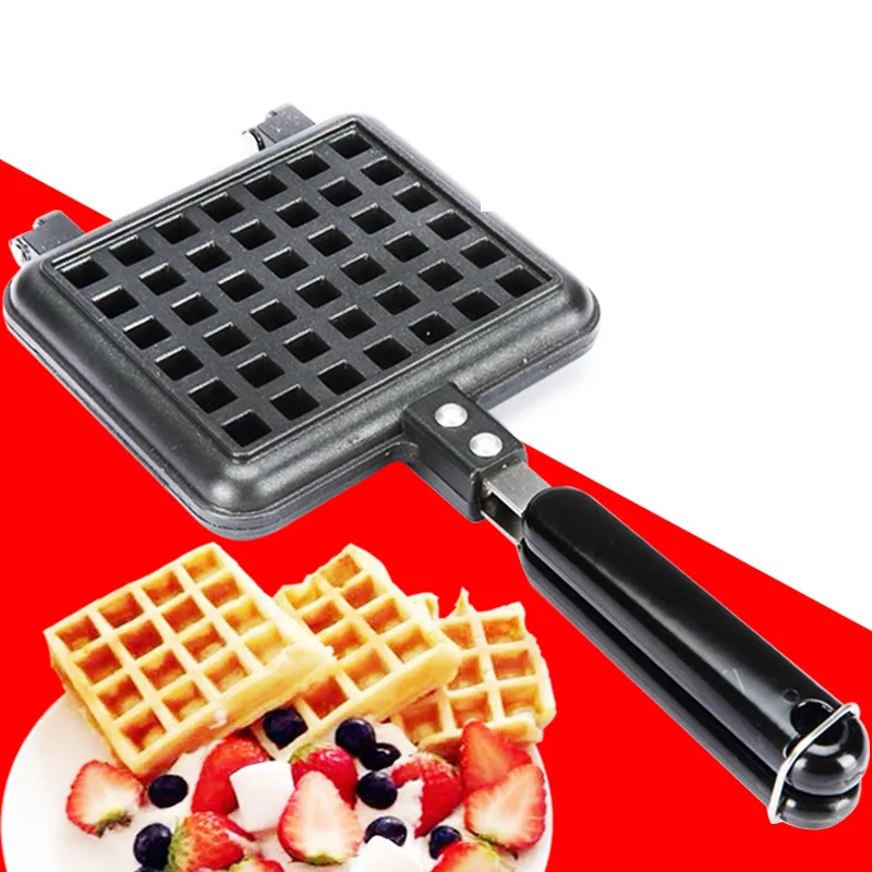 Aluminum Alloy Waffle Mould Non stick Cookie Cake Mold Waffles Pans DIY