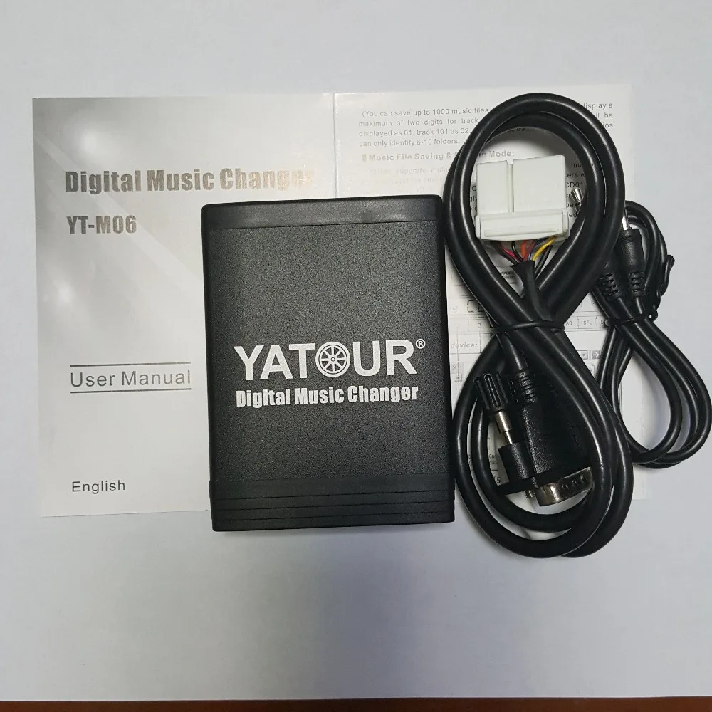 Yatour Digital Music Changer Ytm06 Aux Usb Mp3 Wma Cd Player Adapter