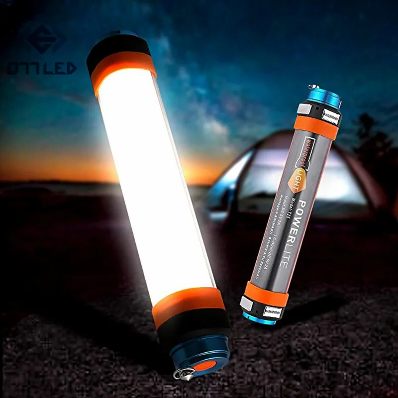 LED Portable Tube Light USB Rechargeable Battery Outdoor Camping Hiking SOS Pro 