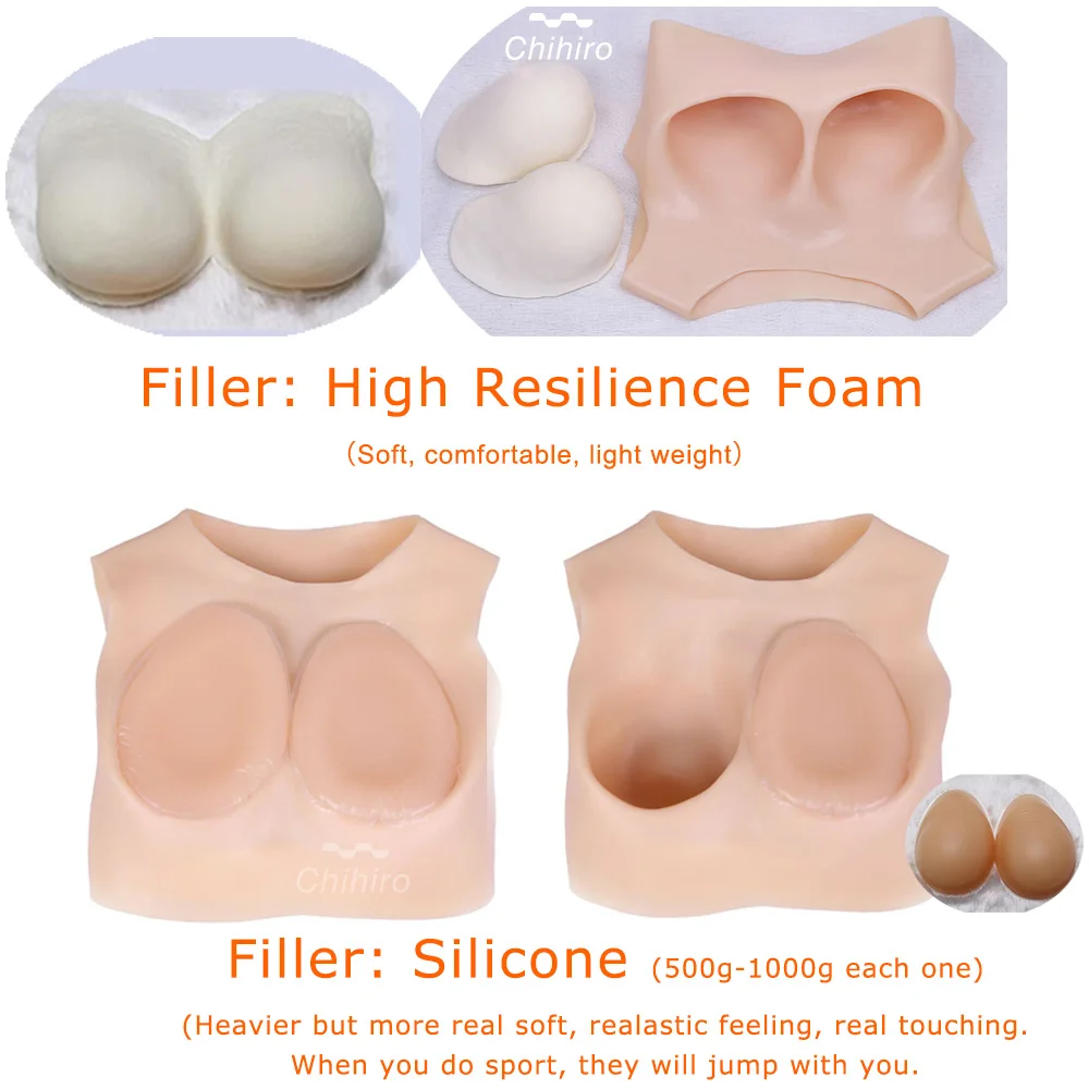 “ Formas de Mama de Silicone Artificial Peitos Reais Sexy c