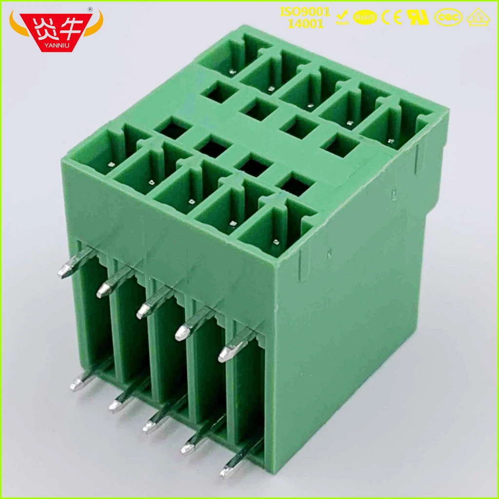 KF2EDGRH-3.5-5P MALE 15EDGRH 3 5 мм 10PIN двухрядные PCB прямоугольный разъем подключаемый плагин