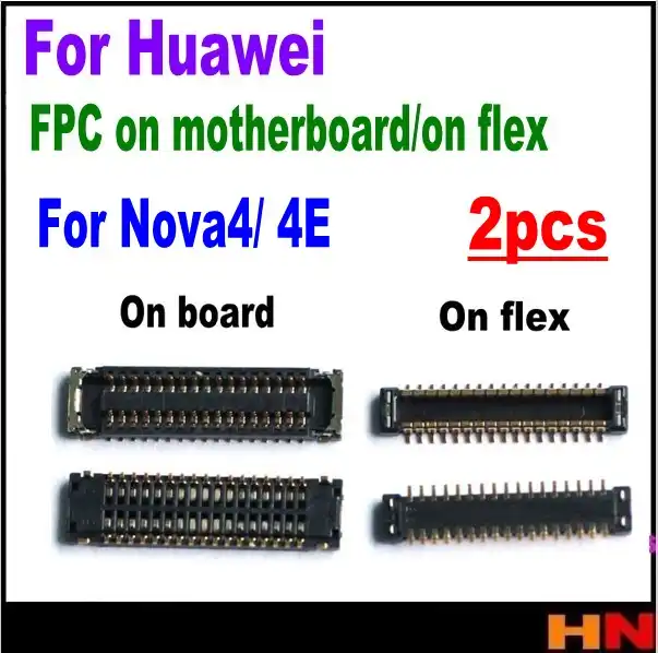 2pcs For Huawei Nova 4 4e Lcd Display Dock Charger Flex Fpc Battery Fpc Connector On Motherboard Mainboard Flex Cables Mobile Phone Flex Cables Aliexpress