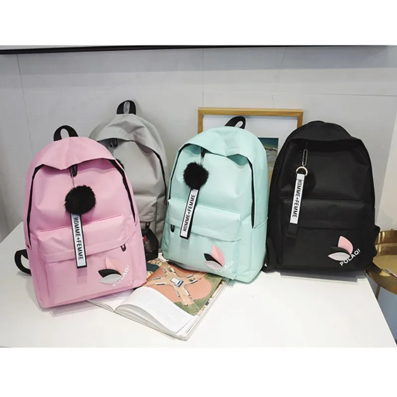 Женская сумка для ноутбука Mochilas Hair Ball с вышивкой большой вместимости путешествий