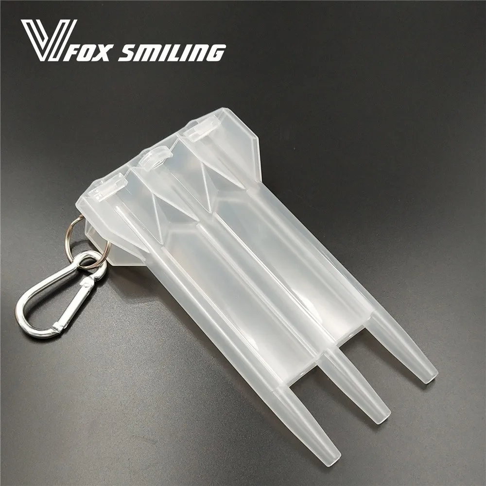 Fox Smiling Dart Box Dardos Case For Professional Accessories Plastic White Color - Цвет: Белый