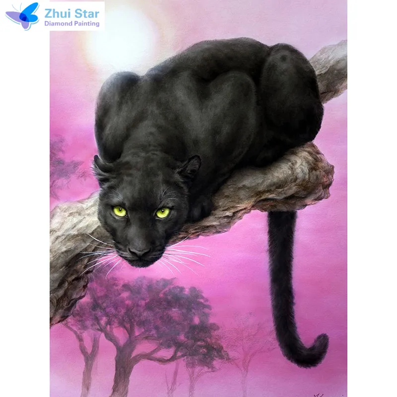 ZOOYA DIY Алмаз вышивка лунный свет leopard 5D алмазов картина вышивки крестом полный