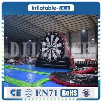 

Free Shipping 4m/13ft high giant inflatable foot dart, Inflatable Football Darts Games (Size:400cm High)