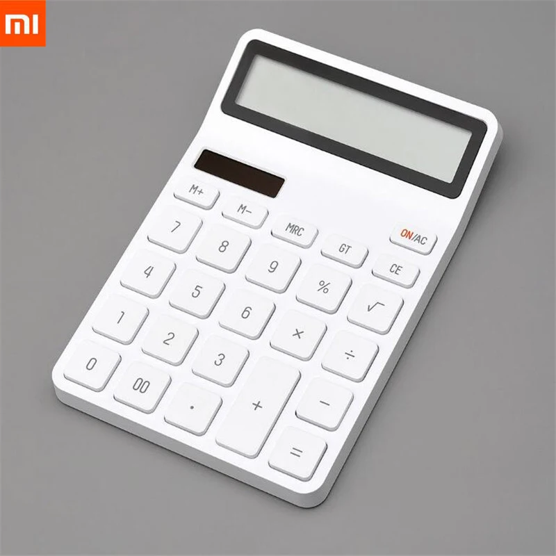 Оригинальный настольный калькулятор Xiaomi LEMO фотоэлектрический двойной дисплей с