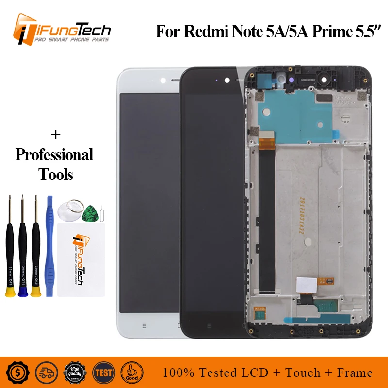 ЖК-экран с дигитайзером для XIAOMI Redmi Note 5A/Note 5A Prime сенсорный экран рамкой