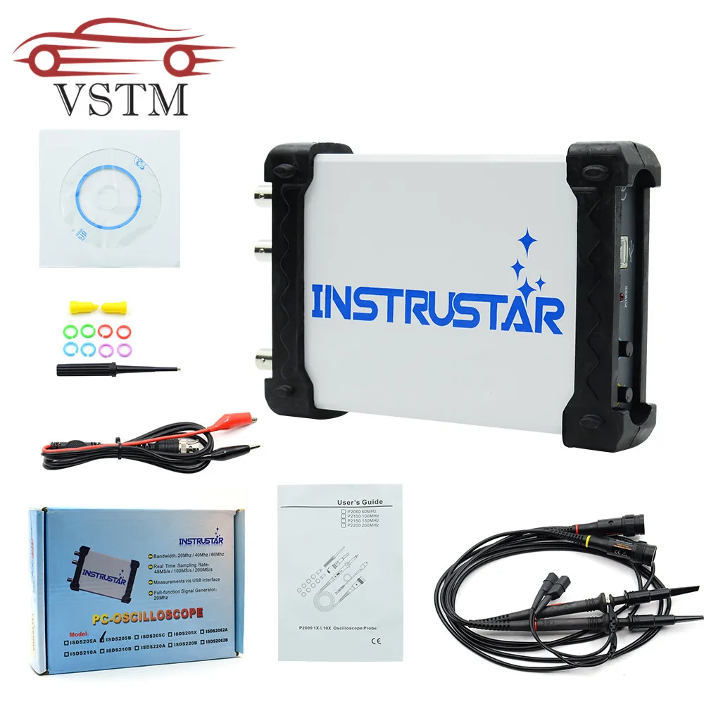 

ISDS205B 5 in 1 Multifunctional PC USB Digital Virtual Oscilloscope + Spectrum Analyzer + Data Recorder + DDS + Sweep 20M 48MS/s