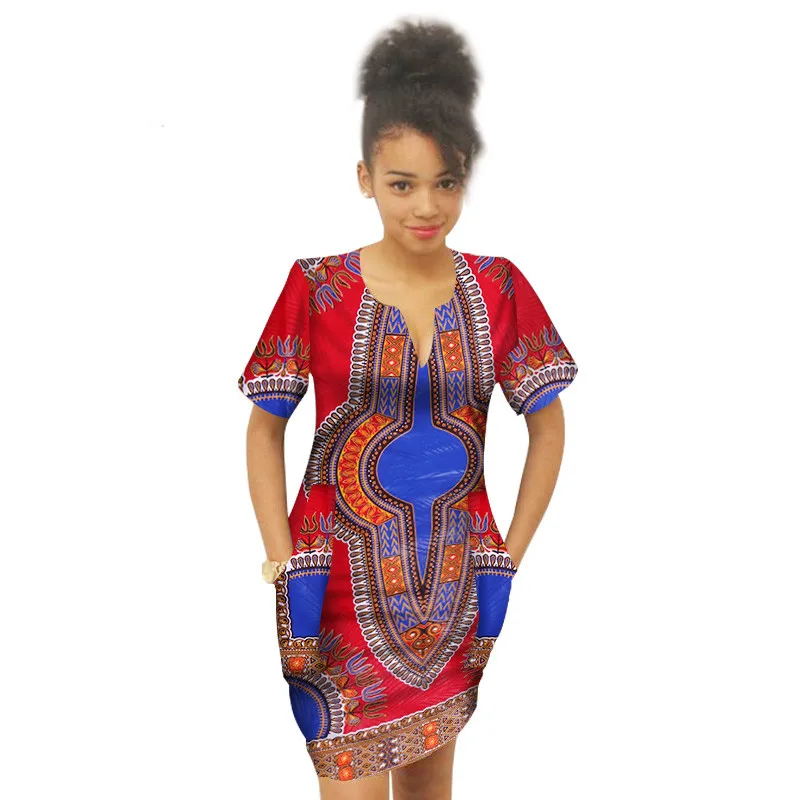 Summer-Africa-Above-Knee-Dress-for-Girl-Bazin-Riche-Dress-For-Child-African-Wax-Print-Plus(5)