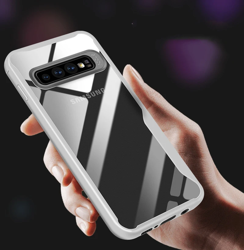 

Transparant Case For Samsung Galaxy S10 Plus S10e A70 A50 A40 A2 Core S8 S9 Plus ShockProof Soft Silicone TPU Case Cover Shell