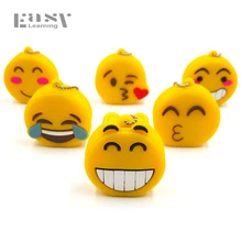 Easy Learning USB flash drive USB 2.0 Emoji Emotion Expression Pen Drive 4GB 8GB 16GB 32GB 64GB Memory Stick Pendrive Gifts