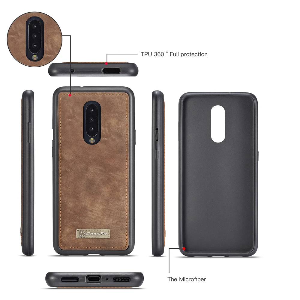 Чехол для Oneplus 7 Pro 9 отделений карт кошелек чехол One Plus Seven роскошный кожаный