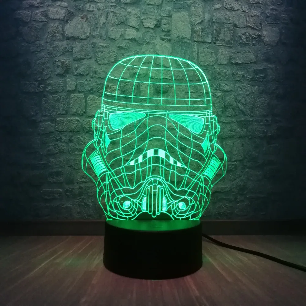 Новинка Звездные войны режим шторма рыцарь 3D светодиодный светильник USB