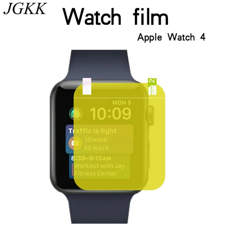 

JGKK TPU Screen Protector For Apple Watch Series4 40mm 44mm Case for Apple Watch4 Soft Cover 40mm 44mm 3H Screen Protective Film