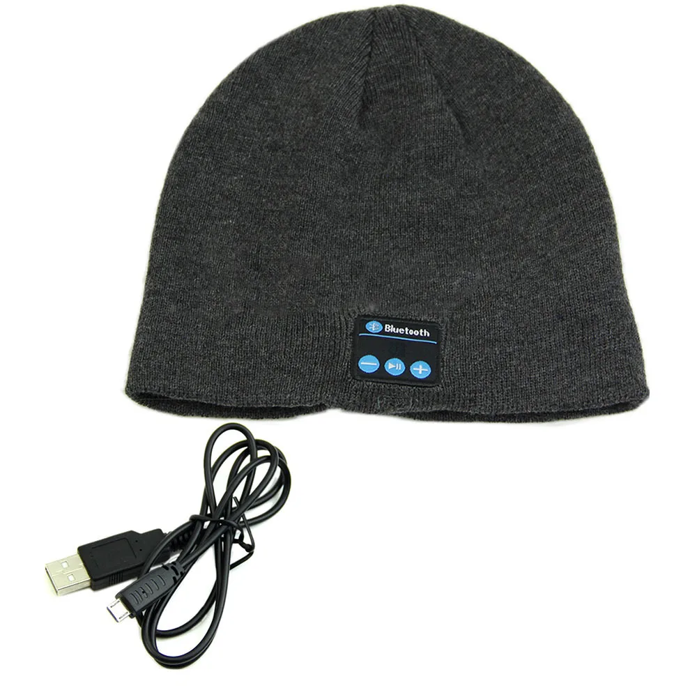 EDAL Горячая новинка мягкая теплая шапка бини Беспроводная Bluetooth Смарт-шапка наушники гарнитура динамик микрофон - Цвет: 3