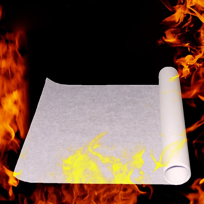 

[new] 5pcs Fire paper flash flame paper rose fire paper red color fire paper magic props effect shock High quality and safety