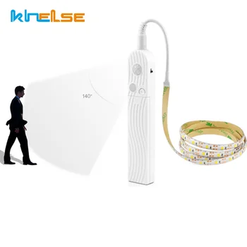 

Flexible LED Under Kitchen Cabinets Light Motion Sensor Bedroom Bed Lamp 1m 2m 3m USB LED Strip For Wardrobe Stair TV Backlight