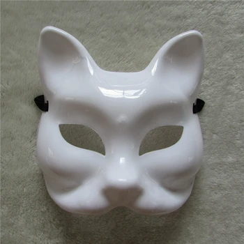 

high quality PVC plastic cat face mask Halloween mask adult masquerade party carnival mask for man cool face costume 6pcs sell