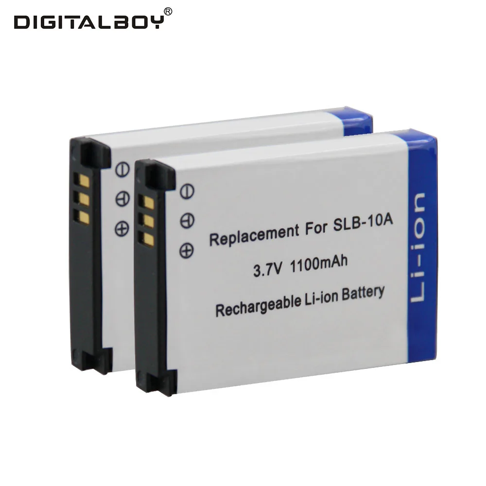 Hot! 2pcs SLB 10A SLB 10A SLB10A Rechargeable Li ion Battery For ...