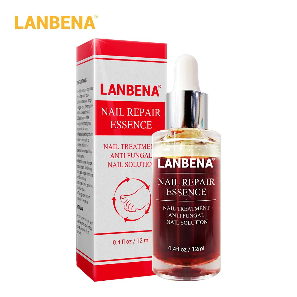 

LANBENA Nail Repair Essence Serum Fungal Nail Treatment Remove Onychomycosis Toe Nourishing Brighten Hand Foot Skin Care 12ml