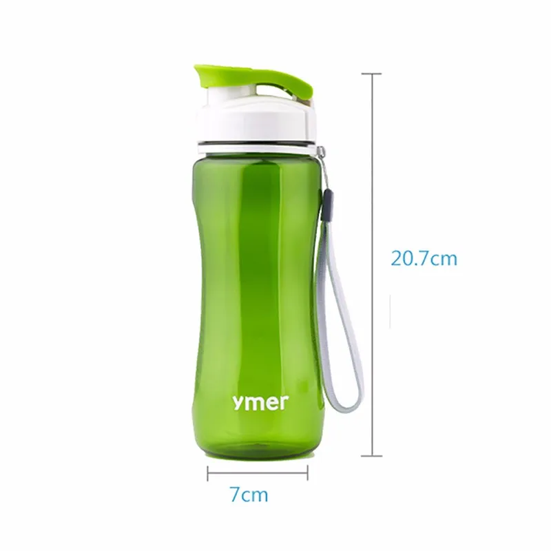 590 мл или 560 мл бутылка для воды спортивные бутылки для воды пластиковая прозрачная портативная ручка бутылка для питья