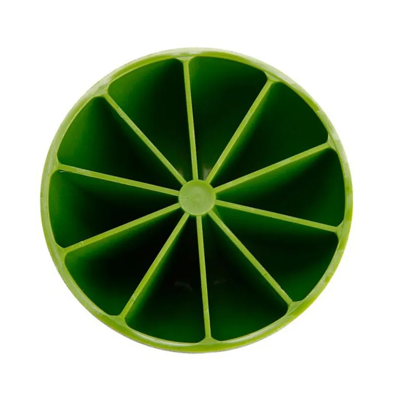10 сетки в форме лимона льда производитель кубиков лоток замораживания форма для льда, лед производитель кубиков формы для мороженого бытовые инструменты для мороженого - Цвет: Зеленый