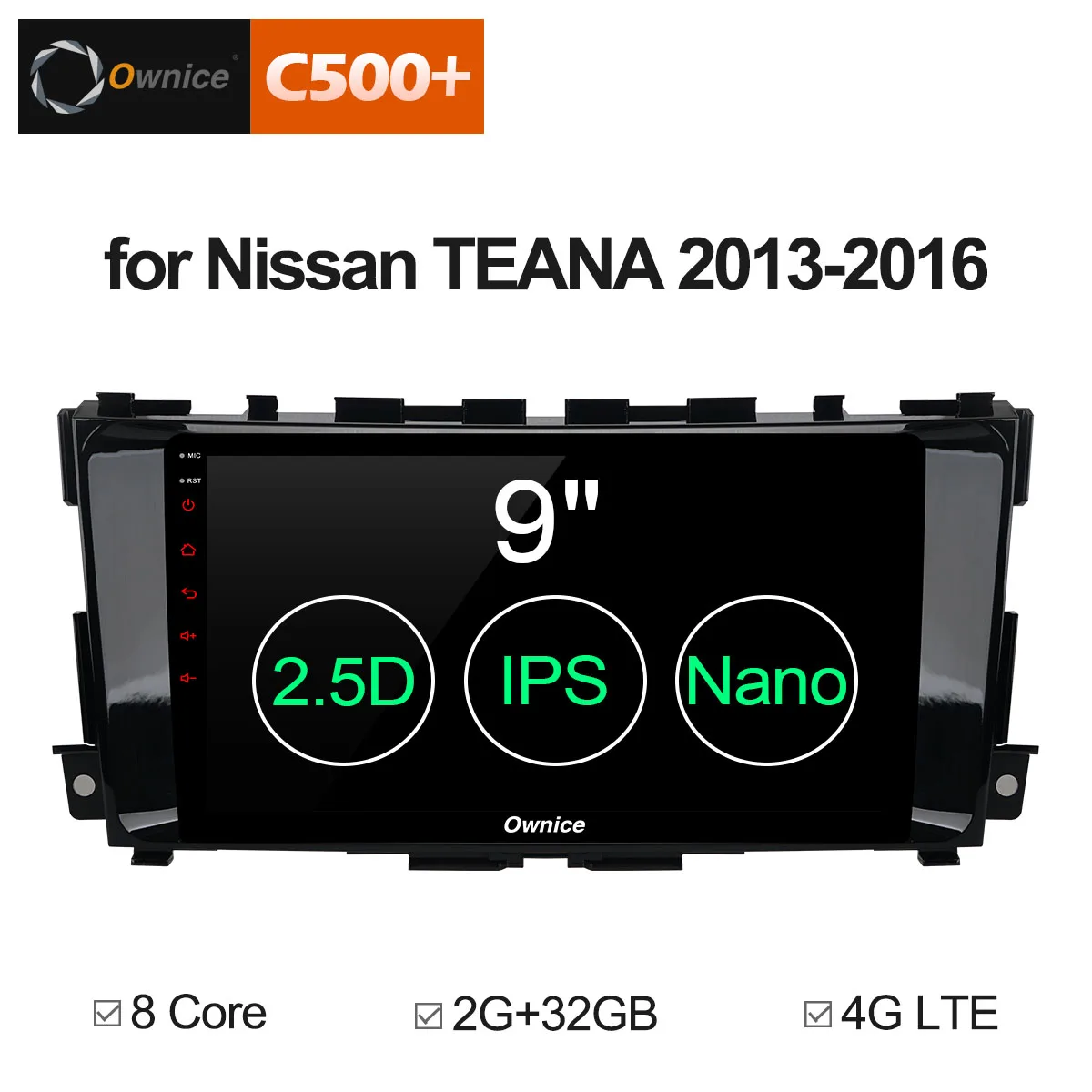 Ownice C500 + G10 Android 8 1 автомобиль gps игрока Нави Для Nissan Teana Altima 2013 2014 2015 2016 2 г 32