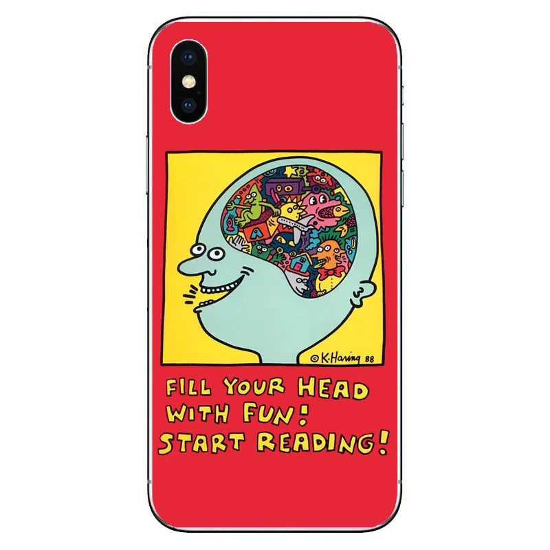 Роскошный крутой чехол для телефона Keith Haring art, распродажа, аксессуары для iPhone 8, 7, 6S Plus, X, SE, XS, XR, XS, Max, чехол со странным рисунком - Цвет: TPU