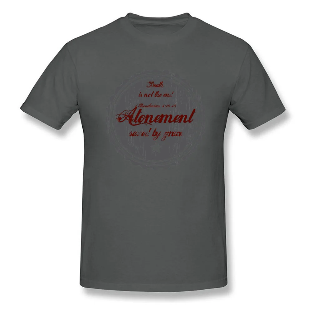 Men Funny Summer Tees Crewneck Lovers Day 100% Cotton T-shirts Crazy Short Sleeve Atonement Tops T Shirt Wholesale Atonement carbon