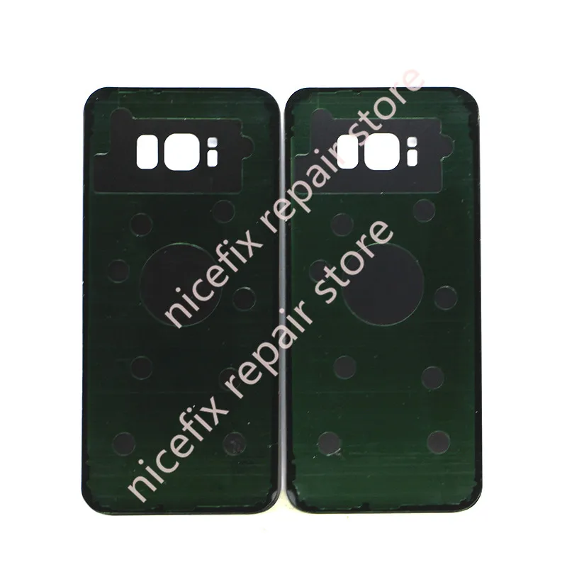 Для SAMSUNG Galaxy S8 G950F/S8 Plus G955F задняя крышка для аккумулятора стекла Корпус чехол
