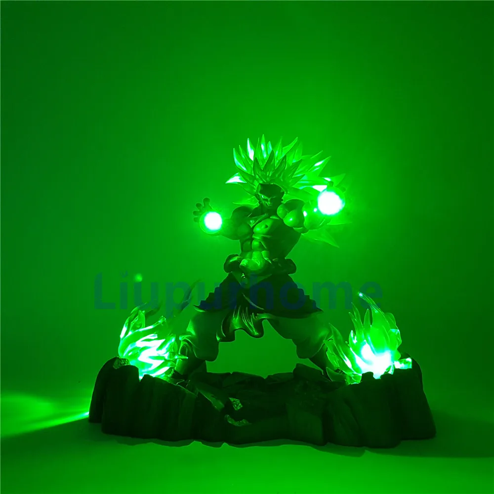 Broly светодиодный светильник супер сайян Жемчуг дракона фигурки головной ing ПВХ