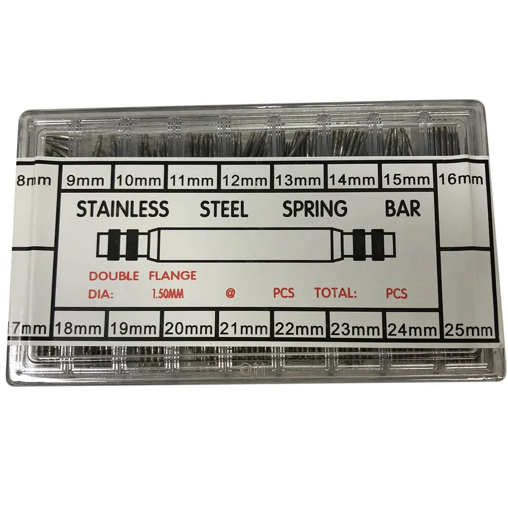 

360PCS Quick Use Boxed Lugs Watch Band Spring Strap Link Pin Remover Set Stainless Watch Wrist Bands Repair Kit For Watch Maker