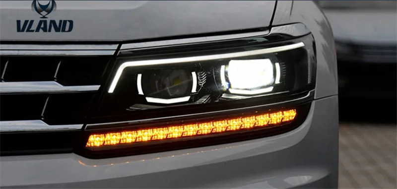 Производитель VLAND для автомобильных головных ламп Tiguan светодиодный фонарь 2017 2018