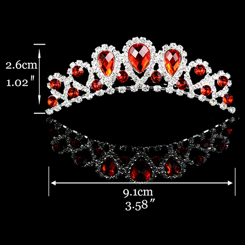Crown for Girls Show Bridal Crown Tiara Diadem Crystal Floral Wedding Bridal Hair Accessories Head Jewelry