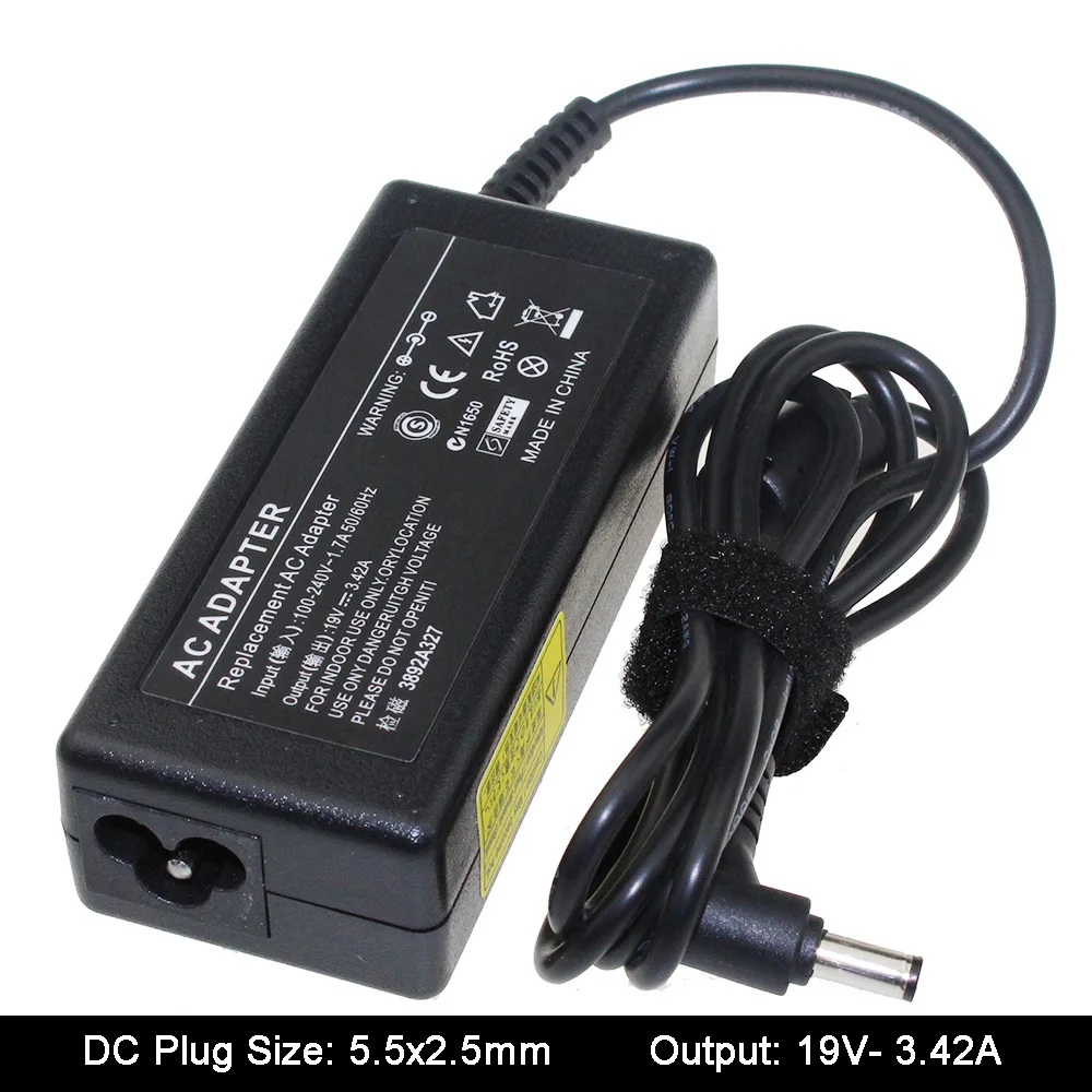 19V 3.42A 5,5*2,5mm Ноутбук AC адаптер для ноутбука подходит для ASUS R33030 N17908 V85 Lenovo/BenQ/Acer ноутбук источник питания 19V 3.42A 5,5*2,5mm Ноутбук AC адаптер для ноутбука подходит для ASUS R33030 N17908 V85 Lenovo/BenQ/Acer ноутбук источник питания