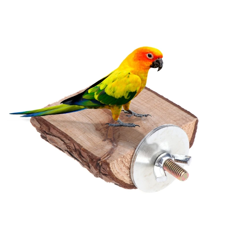 Попугай окунь птица клетка игрушка деревянная подставка держатель платформа Белка Шиншилла клетка