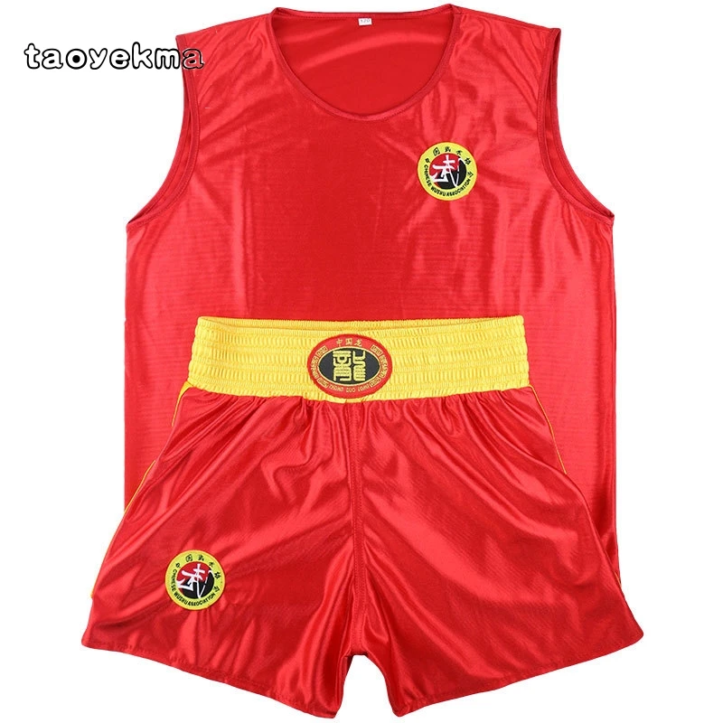 Комплекты Sanda Kongfu костюм для ушу Muay Thai Boxeo одежда MMA Taekwondo боксерские комплекты