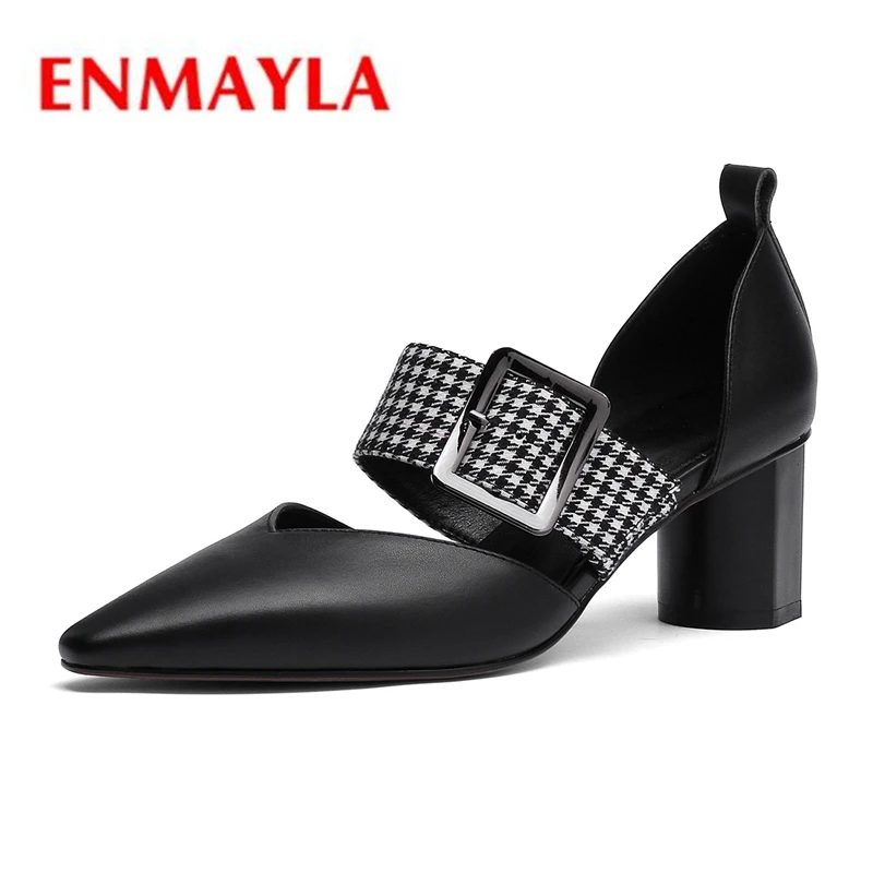 

ENMAYLA Pointed Toe Slip-On Womens Shoes Pumps Pumps Italian Shoe and Bag Set for Party In Women Size 34-39 ZYL1990