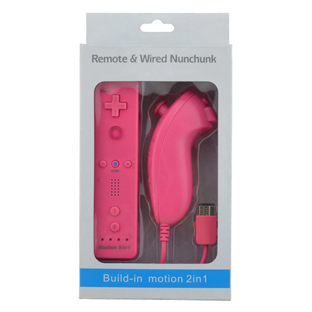 

Build-in Motion 2 in 1 Remote and Nunchunk Controller Joystick Set With Package for W-i-i -