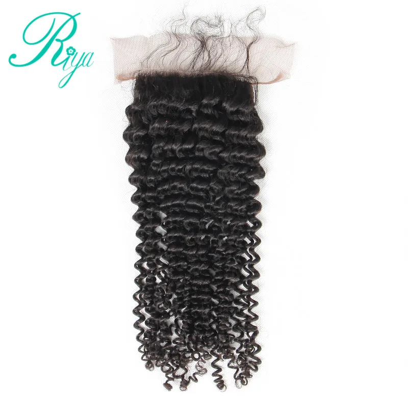 Riya волосы афро кудрявые бразильские человеческие волосы волнистые пряди с 4*4 шелковая основа на шнуровке remy волосы для наращивания