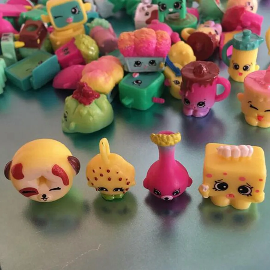 2016 10PCS/Lot Shopkins Toys Rubber Material Action Toy FiguresToy Boy