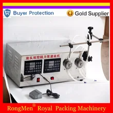 Двойные головки Цифровой наполнитель разливочная машина для парфюмерии Электрический Управление воды для жидкости, напитков электрическая машина с двумя головками