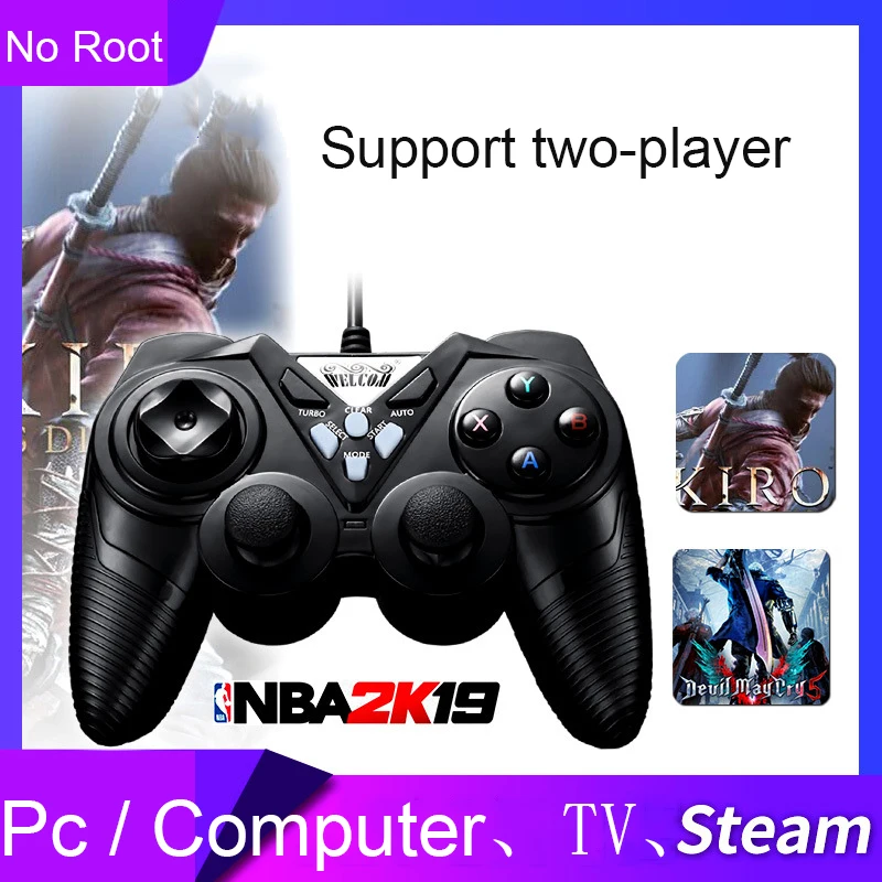 Vibration Joystick Dzhostik Wired USB PC Controller For TV PC Computer Steam Laptop For WinXPWin7Win8Win10 For Vista Gamepad (15)
