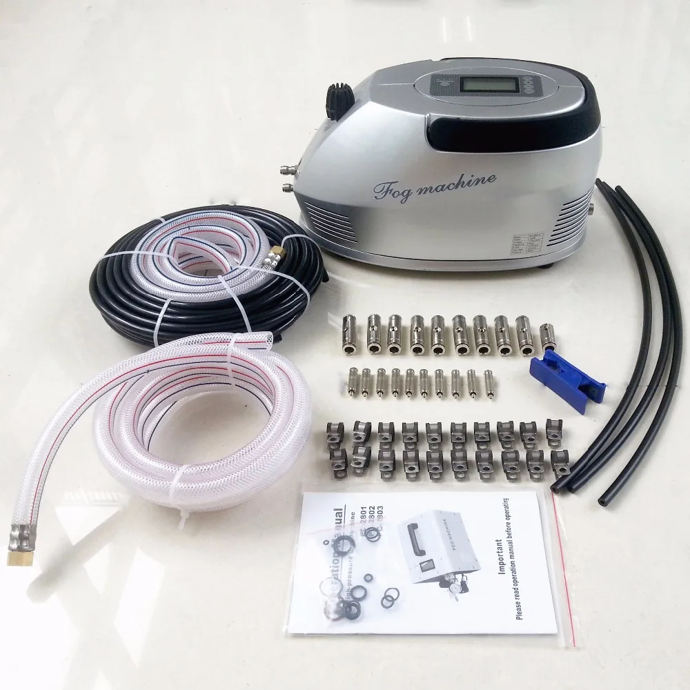 

10pcs mist nozzles mist cooling system with fog machine for aeroponic and cooling