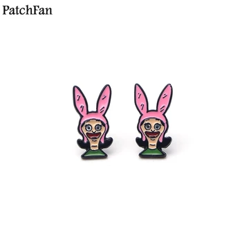 

12pairs/lot Patchfan burger cartoon hot earrings enamel Charm Cute creative para party gifts women Souvenir presents A0995