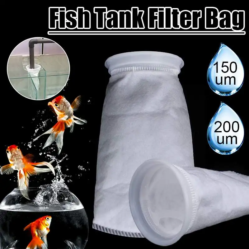 

New 150/200 Micron Filter Sock 105X230mm Fish Aquarium Marine Sump Felt Pre Filter Sock Bag High Density Of Interspace