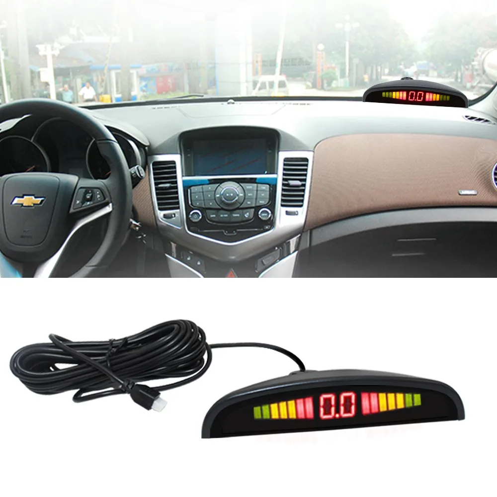 

Car Reversing Radar Parking Sensors 8 Probe Reversing Radar Parking Monitor Detector System LED Display Parking Sensor